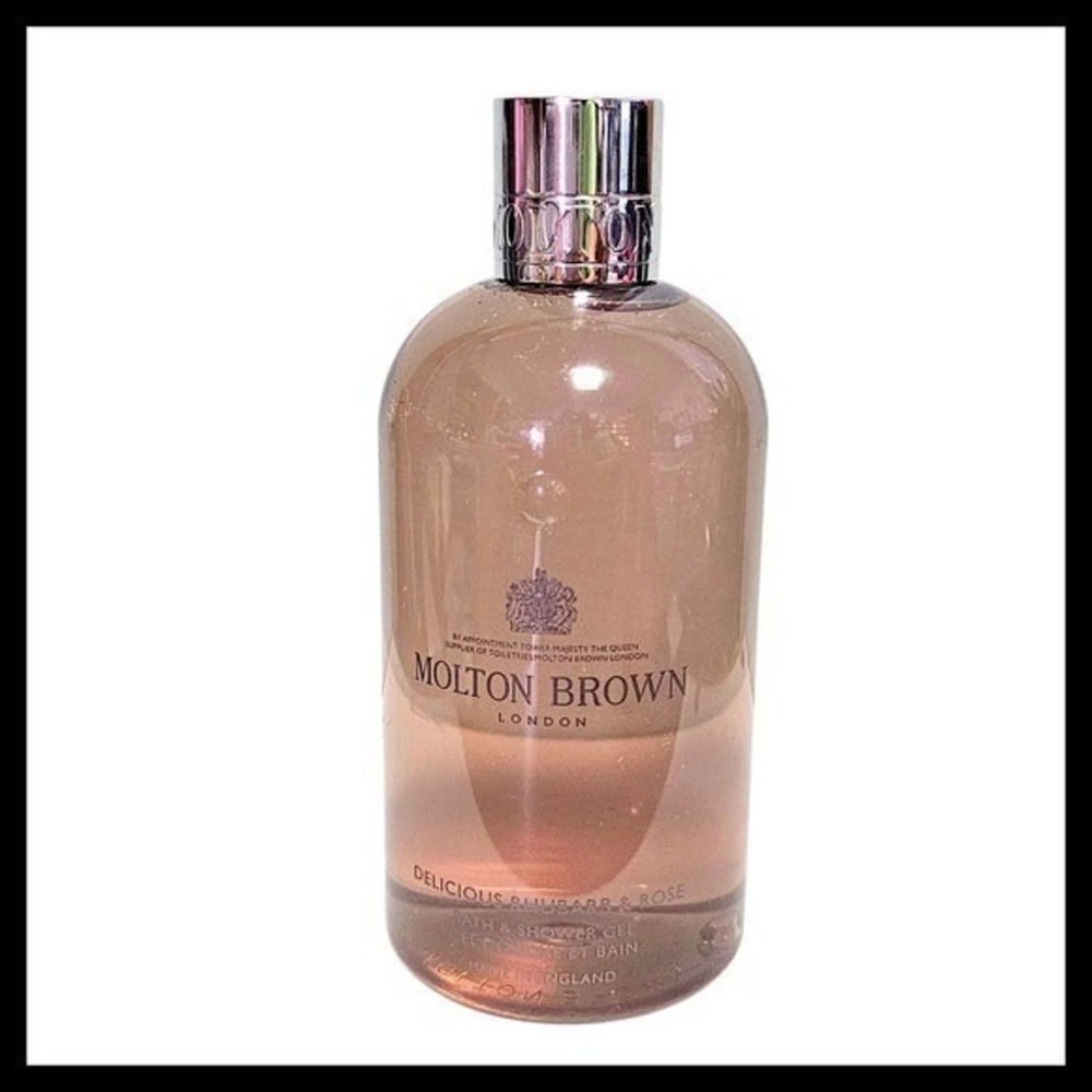 Molton Brown Delicious Rhubarb & Rose Bath & Shower Gel 300 ml 10 fl. oz Full sz